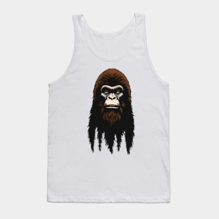 Bigfoot Ape Forest Head Tank Top